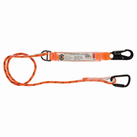 LINQ ROPE LANYARD SNG LEG 1 X SNAP HOOK 1 X T.A KARABINER